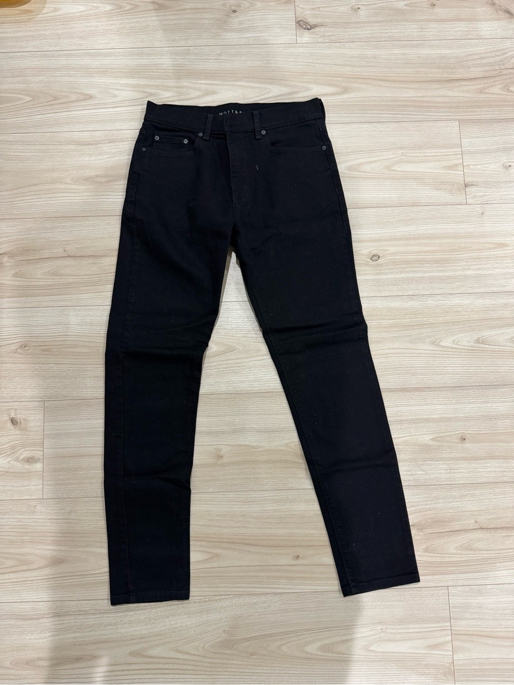 Men's Black Skinny Jeans by WOTEAU
